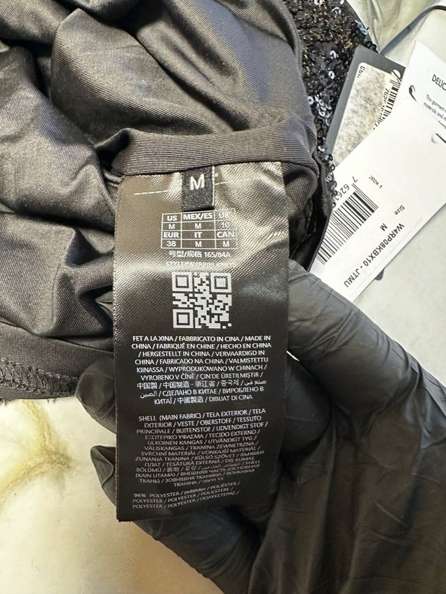 Completo Guess paillettes nero taglia M