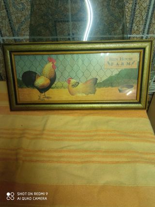 Cuadro Hen House Farm gallinas