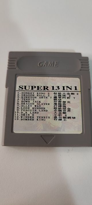 Cartucho Game Boy Super 13 en 1
