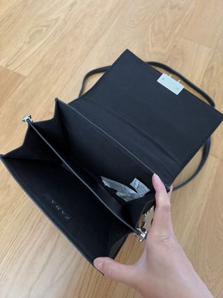 Bolso Zara Negro con Parches Divertidos
