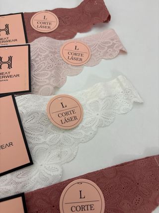 Lote 4 tangas HEAT UNDERWEAR sin costuras Talla L