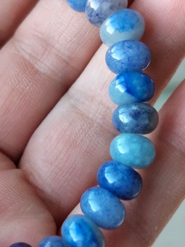 Pulsera Donuts Aventurina Azul