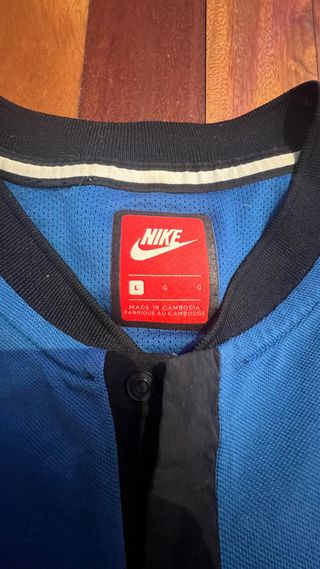 Camiseta Polo Nike Azul y Negro Talla L