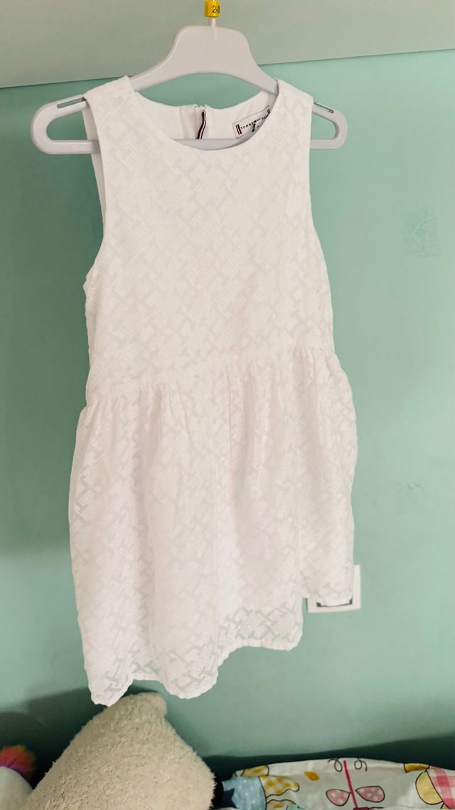 Vestido blanco niña Tommy Hilgfiger