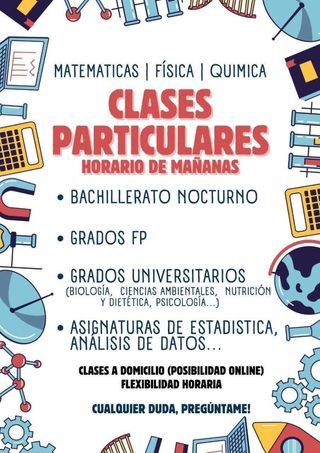 Clases particulares HORARIO DE MAÑANAS
