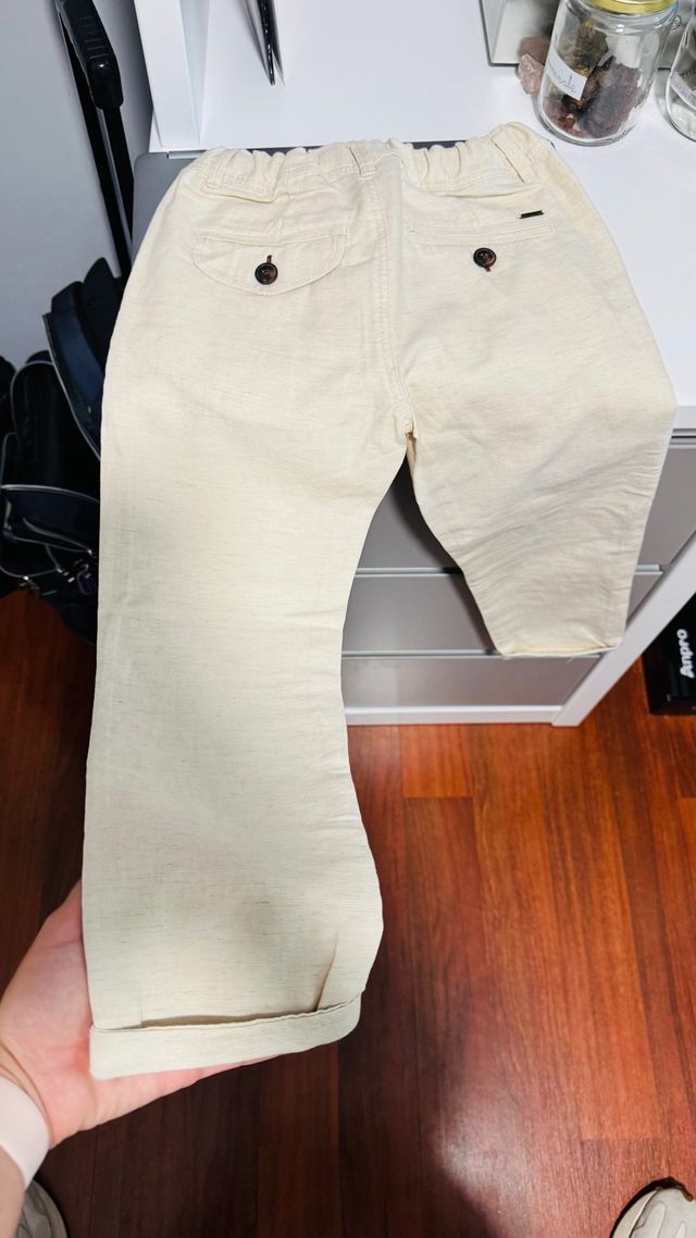 Pantalón de lino para niño sin estrenar