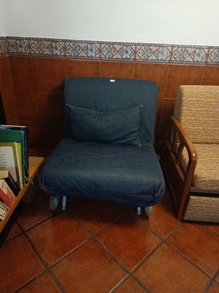 Sillón Cama Azul