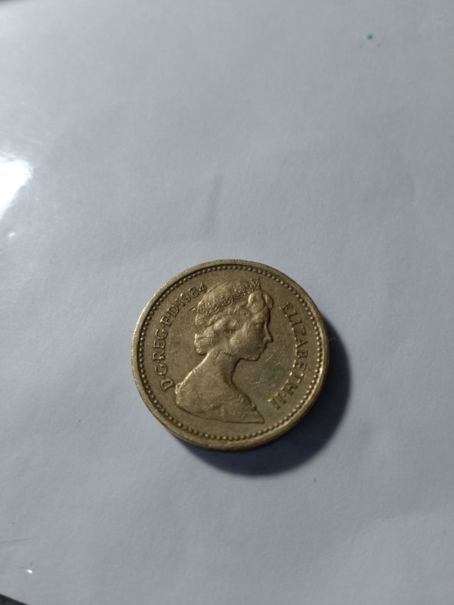 Moneta Pound 1984 Regina Elisabetta II