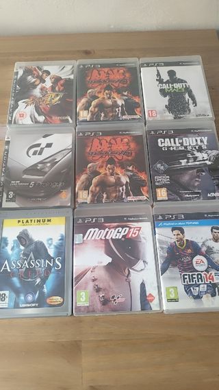 Lote 6 Juegos PS3: Tekken, Call of Duty, MotoGP, F
