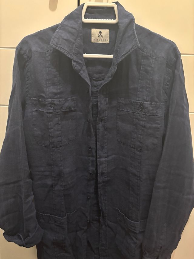 Camisa Scalpers Azul Marino