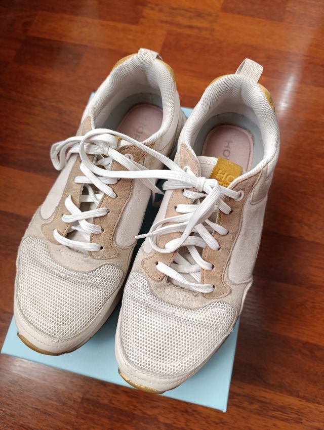 Deportivas HOFF Mujer Talla 38 Beige/Blanco.