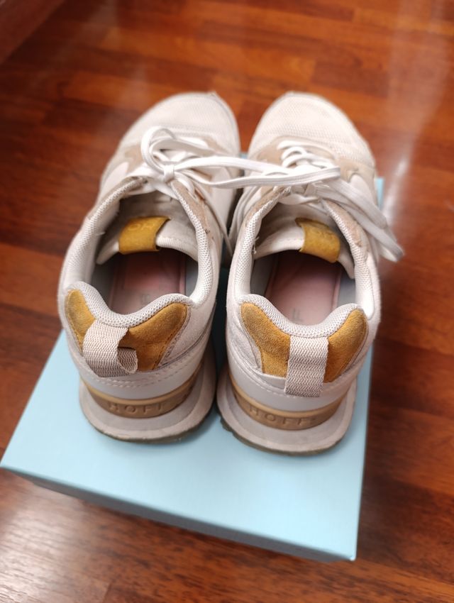 Deportivas HOFF Mujer Talla 38 Beige/Blanco.