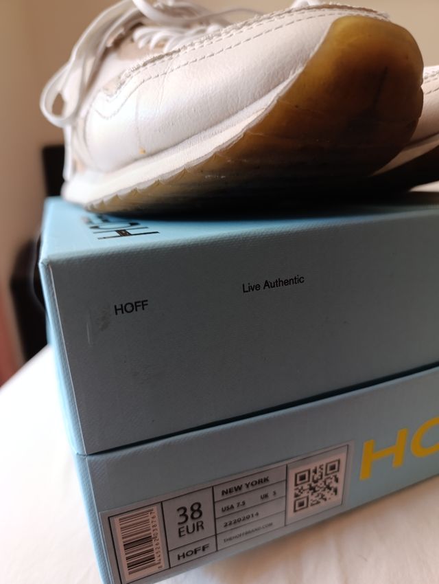 Deportivas HOFF Mujer Talla 38 Beige/Blanco.