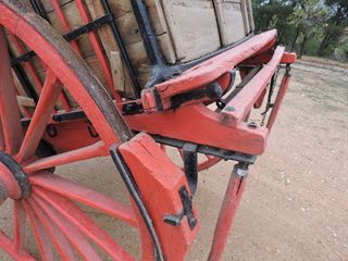 Carro de varas con matrícula