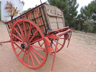 Carro de varas con matrícula