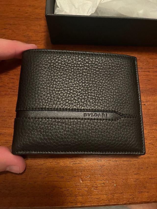 Portafoglio Bulgari Pelle Nera