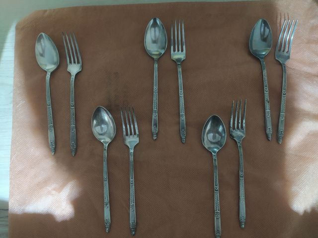 Rebajado Cubertería vintage plateada