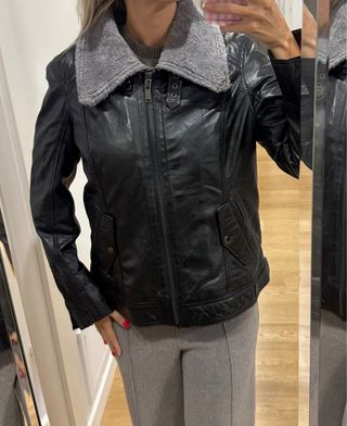 Cazadora Piel Cortefiel 