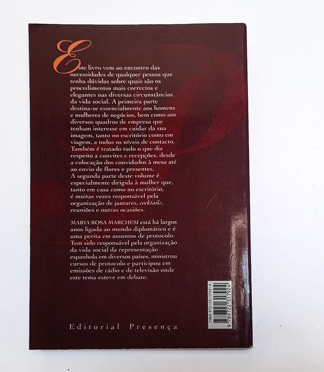 O Livro do Protocolo - Rosa Maria Marchesi