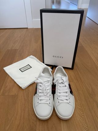 Zapatillas Gucci Talla 35 Blancas