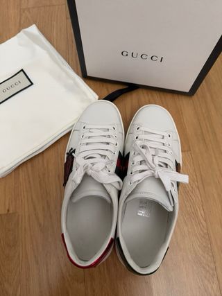Zapatillas Gucci Talla 35 Blancas