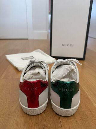 Zapatillas Gucci Talla 35 Blancas