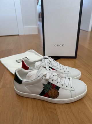 Zapatillas Gucci Talla 35 Blancas