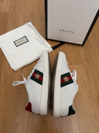 Zapatillas Gucci Talla 35 Blancas
