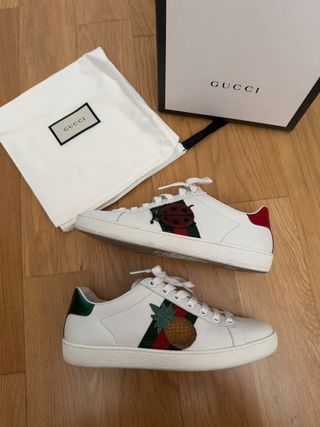 Zapatillas Gucci Talla 35 Blancas