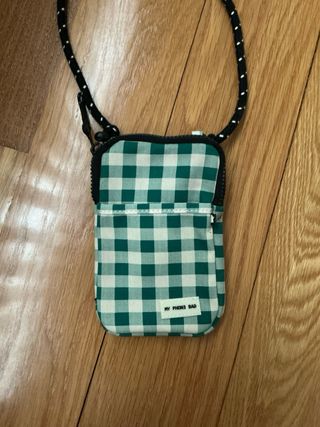 Bolso Mini Zara Verde Cuadros