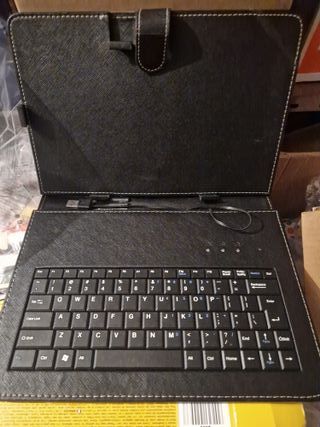 Funda para tablet con teclado USB