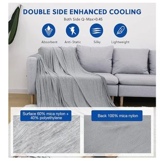 Manta de enfriamiento gris