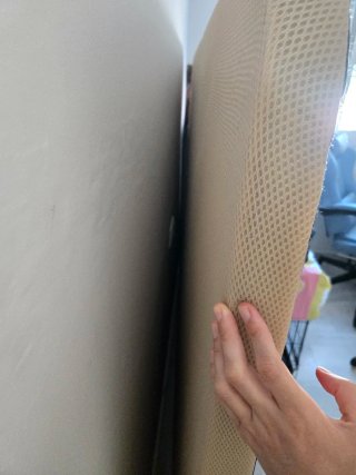 Somier tapizado beige