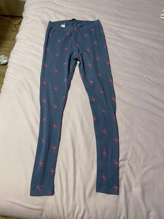 Leggings con estampado de flamencos