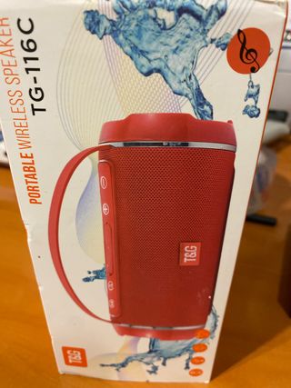 Altavoz Portátil Inalámbrico T&G TG-116C Rojo