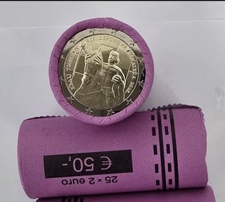 Rollo monedas de 2€ Croacia 2025 Rey Tomislav