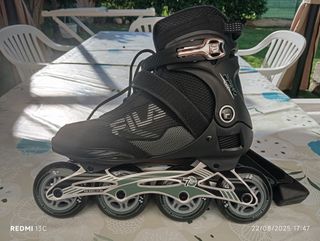 Pattini in linea Fila neri numero 46