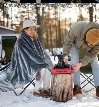 Coperta Elettrica 12V Riscaldante e Termica