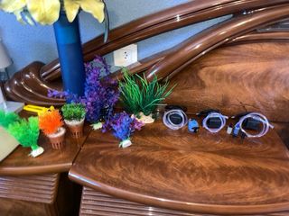 Bomba de aire para acuario con accesorios