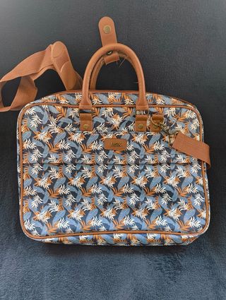 Bolso para portátil con estampado floral