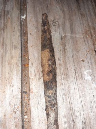 Broca helicoidal antigua para madera ver