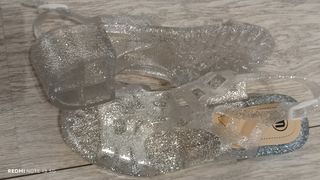 Sandalias romanas con purpurina