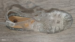 Sandalias romanas con purpurina