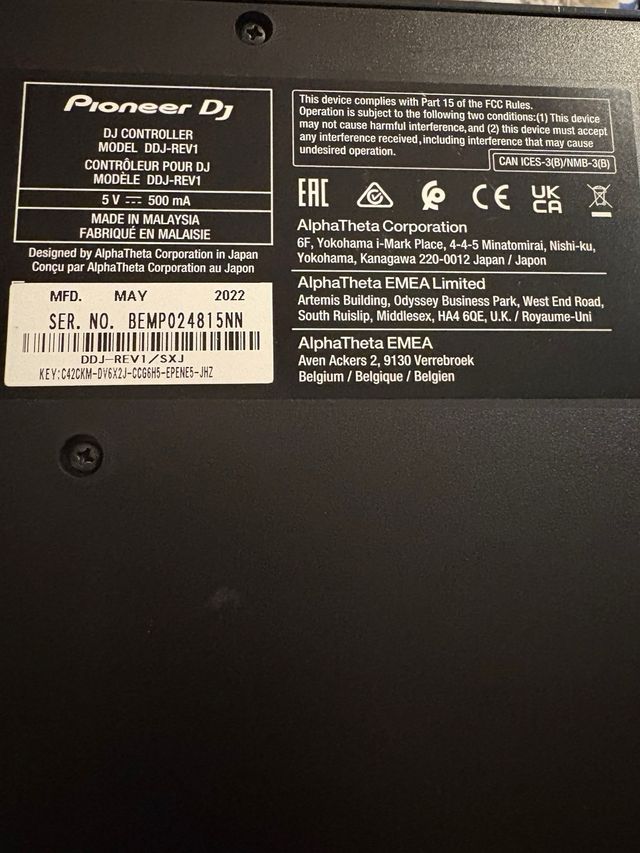 Pioneer DJ DDJ-SB3 Controller Nero