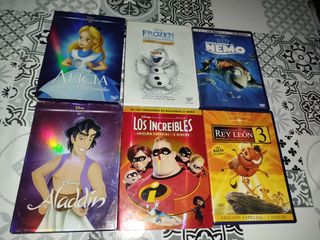 Lote 6 Películas Disney DVD (Español)