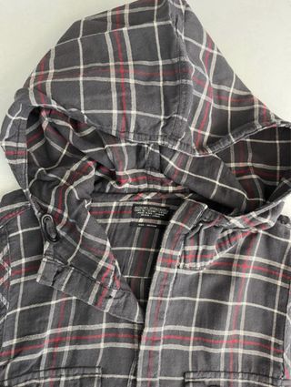 Camicia con cappuccio a quadri