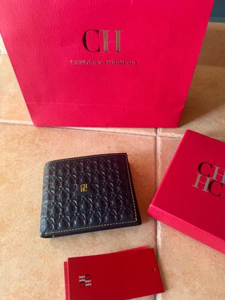 Cartera Carolina Herrera Negra y Verde