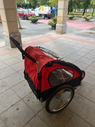 Carro porta bebés para bicicleta