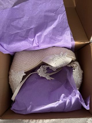 Zapatos de cuña Bidal Novia Talla 40