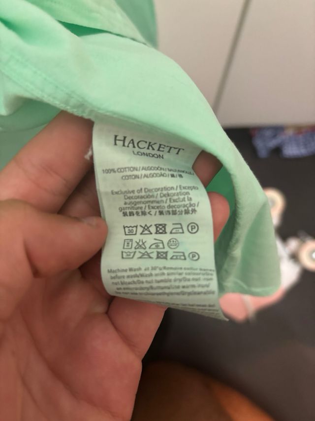 Camisa Hackett Verde Lima Talla M